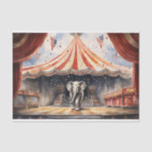 Circus Olifant 2 Decoupage papier (Voorkant)