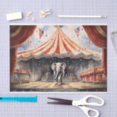 Circus Olifant 2 Decoupage papier (Craft)