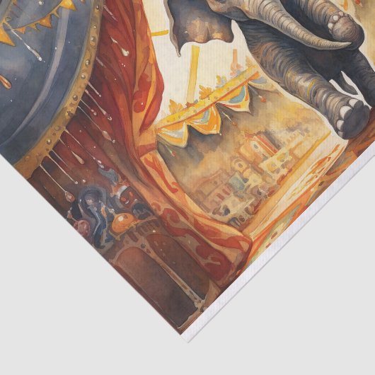 Circus Olifant 3 Decoupage papier (Detail)