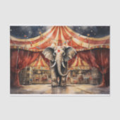 Circus Olifant 4 Decoupage papier (Voorkant)