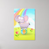 Circus Olifant Canvas Afdruk (Voorkant)