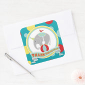 Circus Olifant dank je label (Envelop)