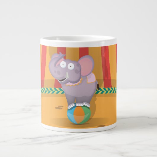 Circus Olifant Grote Koffiekop (Voorkant)