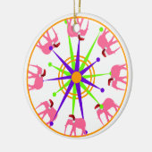 Circus Olifant Kerstmis Keramisch Ornament (Links)