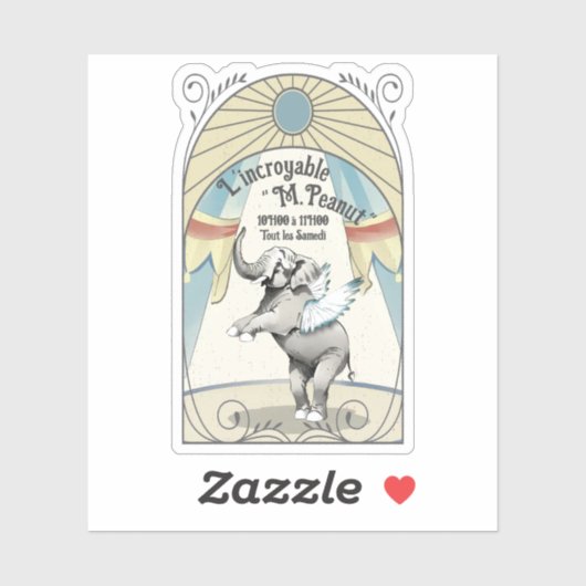  circus olifant podiumdier Frans Sticker (Vel)