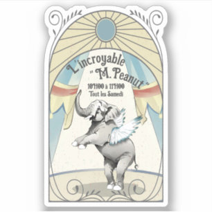  circus olifant podiumdier Frans Sticker