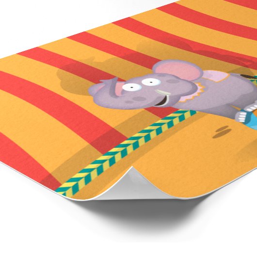 Circus Olifant Poster (Hoek)