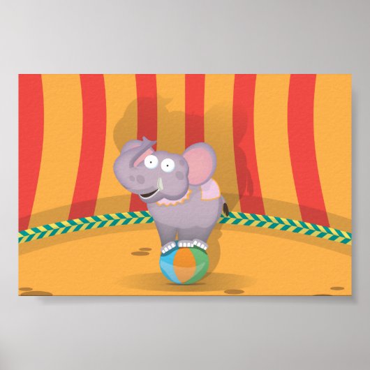 Circus Olifant Poster (Voorkant)