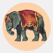 Circus Olifant Sticker (Voorkant)