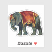  Circus Olifant Sticker (Vel)