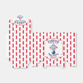 Circus Olifant Verjaardag Bedankdoosjes (Uitgevouwen)