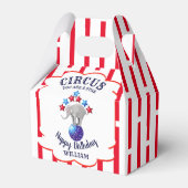 Circus Olifant Verjaardag Bedankdoosjes (Voorkant Zijde)