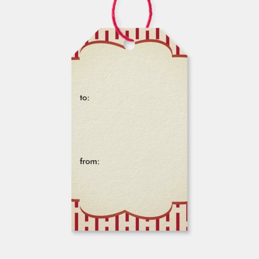 Circus Olifant Verjaardag Cadeaulabel (Achterkant)