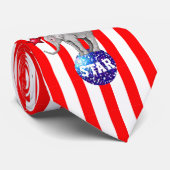 Circus Olifanten Stripe Carnaval Stropdas (Opgerold)