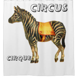  circus optredend zebra douchegordijn