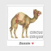  circus optredende kameel sticker (Vel)