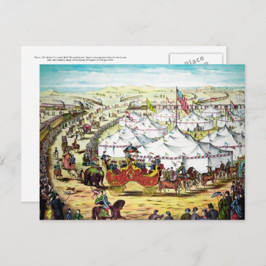 Circus Parade Briefkaart (Voorkant / Achterkant)