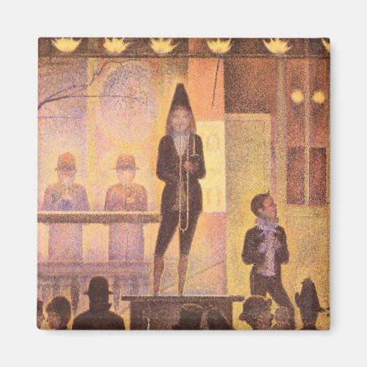Circus parade door Georges Seurat Magneet (Voorkant)