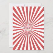 Circus Party Animals Carnaval First Birthday Kaart (Achterkant)