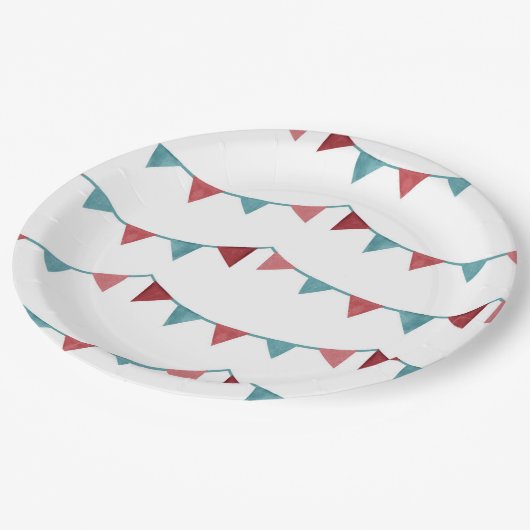 Circus Party Borden | Borden voor carnavalpapier Papieren Bordje (Gekanteld)