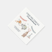 Circus Party Carnaval Thema 1e verjaardag Servet (Hoek)