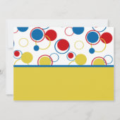 Circus Party Foto Kaart (Achterkant)