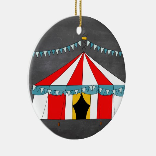 Circus Party Gifts Keramisch Ornament (Rechts)