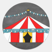 Circus Party Gifts Ronde Sticker (Voorkant)
