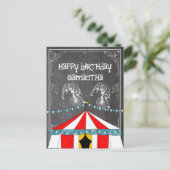Circus Party Gifts Uitnodiging Briefkaart (Staand voorkant)