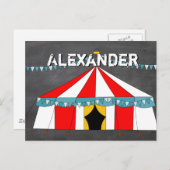 Circus Party Gifts Uitnodiging Briefkaart (Voorkant / Achterkant)