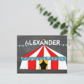 Circus Party Gifts Uitnodiging Briefkaart (Staand voorkant)