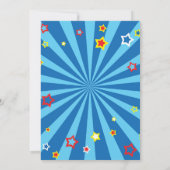 Circus Party Invitation for 10th Birthday Kaart (Achterkant)