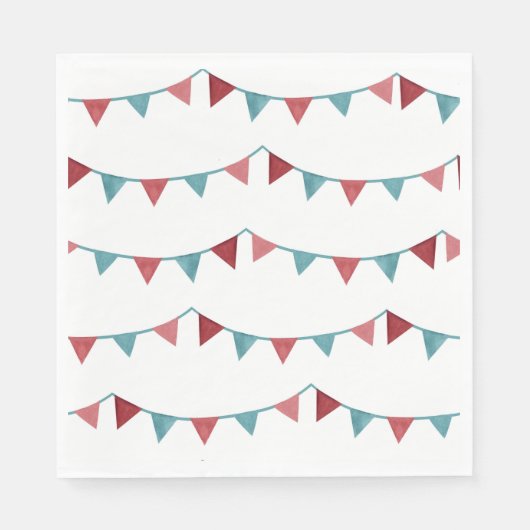 Circus Party Napkins | Carnival Napkins Servet (Voorkant)