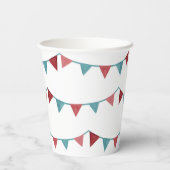 Circus Party-ups | Carnival Party Cups Papieren Bekers (Achterkant)