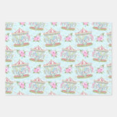 Circus Pastel Baby Inpakpapier Vel (Voorkant 3)
