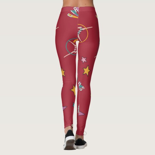 Circus patroon leggings (Achterkant)