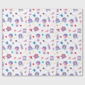 Circus Pattern Cadeaupapier (Vlak)