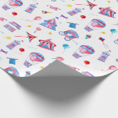 Circus Pattern Cadeaupapier (Hoek)