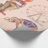 Circus Pattern Cadeaupapier (Hoek)