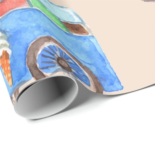 Circus Pattern Cadeaupapier (Rol Hoek)