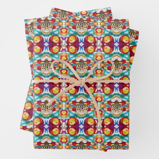 Circus Pattern Inpakpapier Vel (In situ)