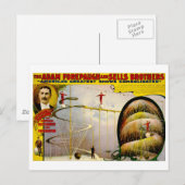 Circus Performance  1899 Poster Briefkaart (Voorkant / Achterkant)