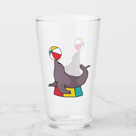 Circus Performance Seal Glas (Voorkant)