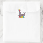 Circus Performance Seal Ronde Sticker (Tas)