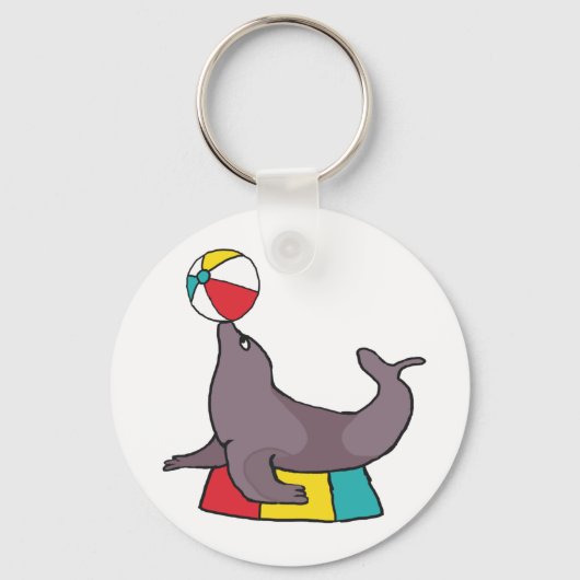 Circus Performance Seal Sleutelhanger (Voorkant)