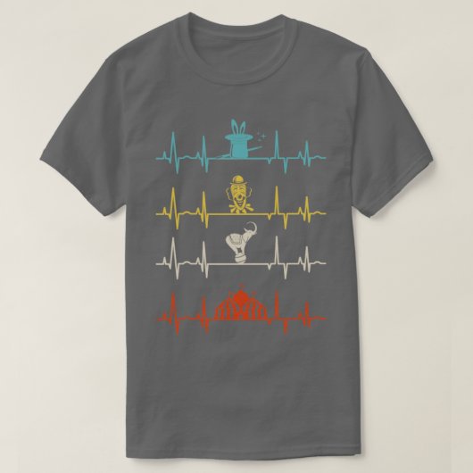 Circus Performer hartslag T-shirt (Design voorkant)