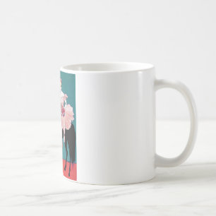  Circus Performer met een zwart paard Koffiemok