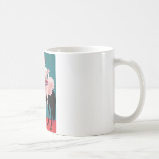  Circus Performer met een zwart paard Koffiemok (Rechts)