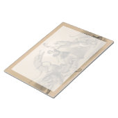 Circus performer staande tussen gemene dieren notitieblok (Schuin)