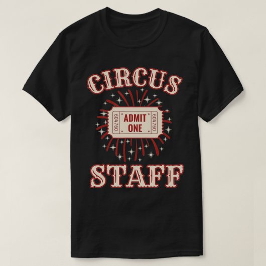 Circus Personeel Circus Circus Personeel T-shirt (Design voorkant)
